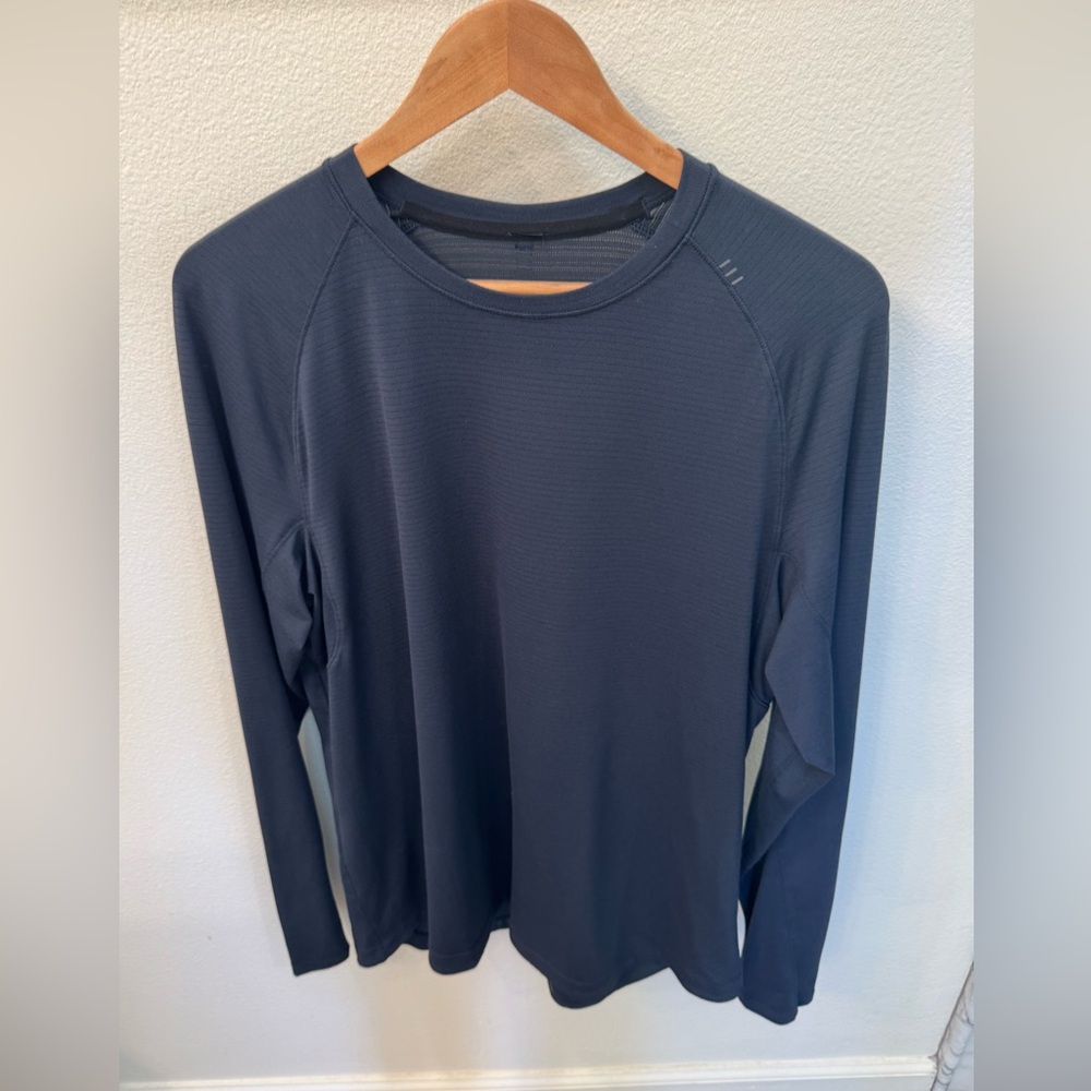 LuLu Men's Long Sleeve Navy Shirt